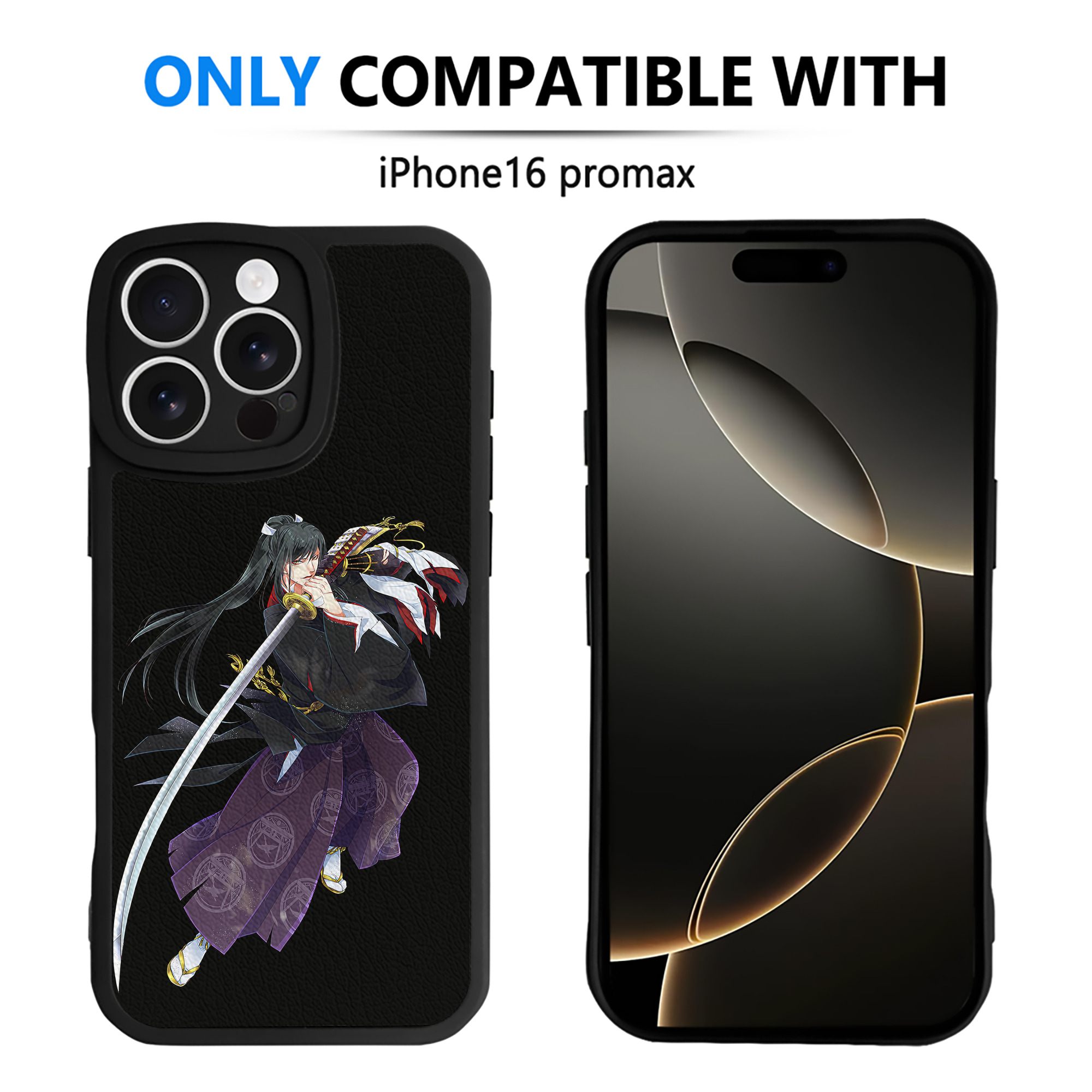 （画像用） 刀剣乱舞 Touken Ranbu 【iPhone 16シリーズ対応】シリコンスマホケース（レザー調） 材質：シリコン